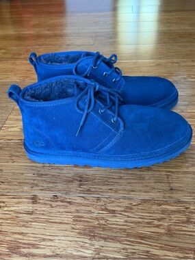 UGG Royal Blue Suede Lace-Up Chukka Boots - Size 11 - New!